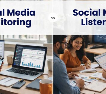 Comparison of social media monitoring and social media listening for modern brands