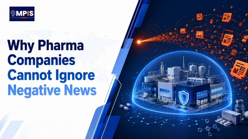 Pharma media monitoring for negative news and reputation risks